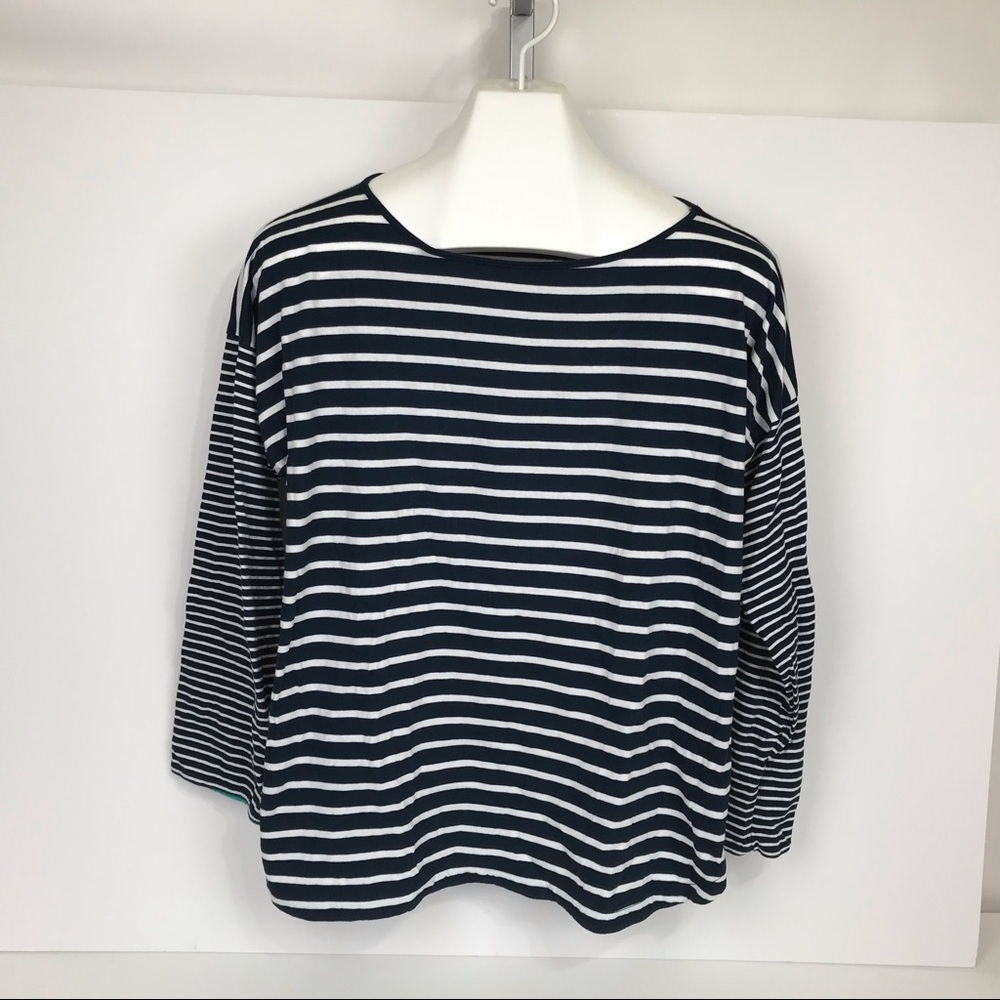 American Living Blue & White Striped Top Size XL
